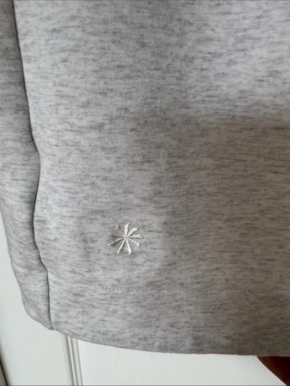 Athleta Light Heather Gray Long Sleeve Sweatshirt Dress - Picture 4 of 4